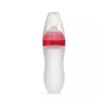 BEBE DOR Biberon din silicon cu lingurita 120ml 7509