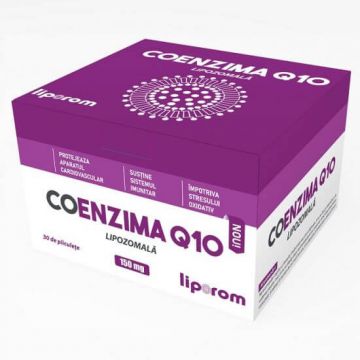 Coenzima Q10 Lipozomala, 150 mg, 30 plicuri, Liporom
