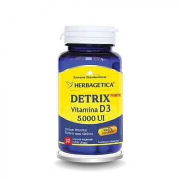 Detrix Forte Vitamina D3 5000UI, 30 capsule, Herbagetica