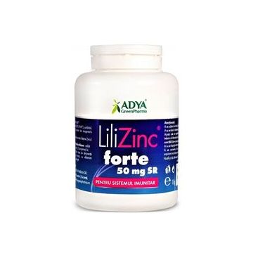 LiliZinc Forte SR 50mg x 30cpr Adya Green