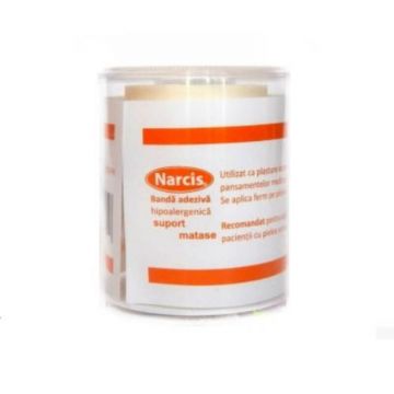 Rola panza alba 5cm x 3m Narcis