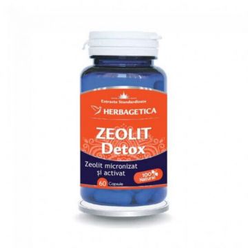 Zeolit Detox, 60 Capsule, Herbagetica
