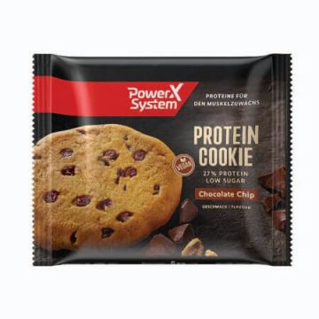 Biscuite proteic cu bucati de ciocolata Proteic Cookie, 50g, Power System