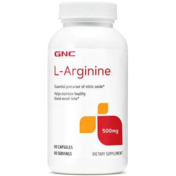 L-Arginine, 500 mg, 90 capsule, Gnc