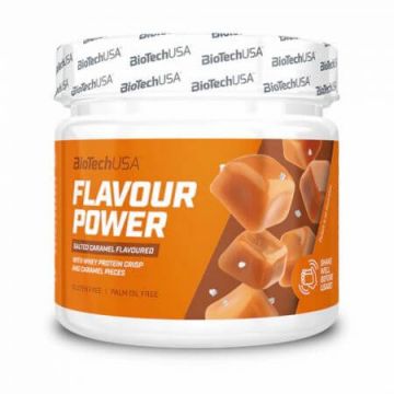 Pudra Flavour Power, caramel sarat, 160 g, BioTechUSA