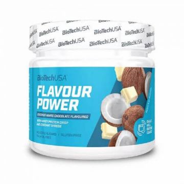 Pudra Flavour Power, Coconut-White Chocolate, 160 g, BioTechUSA