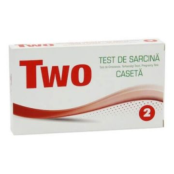 Test de sarcina tip caseta, 2 bucati, TWO
