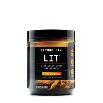 Gnc Beyond Raw Lit Pre Workout Cu Aroma De Portocale Si Mango, 406,5 G
