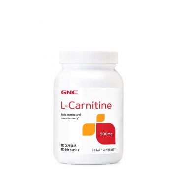 Gnc L-carnitine 500mg, L-carnitina, 120 Cps