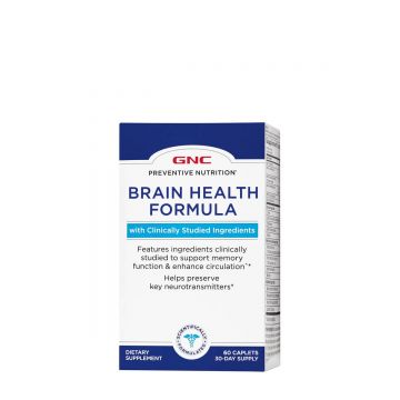 Brain Health Formula Gnc Preventive Nutrition Pentru Sanatatea Creierului Si Sistemului Nervos, 60 Tb