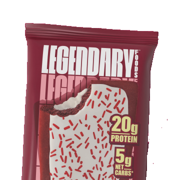 Legendary Foods Tasty Pastry Cake Style, Prajitura Proteica Cu Aroma De Red Velvet, 61 G