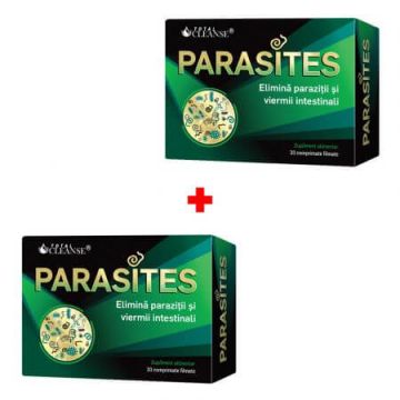 Pachet Parasites Total Cleanse, 30 + 30 comprimate filmate, Cosmopharm