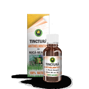 Tinctura antihelmintica cu nuca neagra, 50 ml, Hypericum