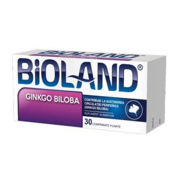 Bioland Ginkgo Biloba, 80 mg, 30 comprimate filmate, Bioland