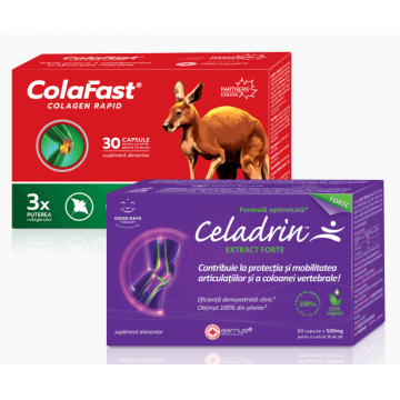 Celadrin Extract Forte, 60 capsule + ColaFast Colagen Rapid, 30 capsule, Good Days Therapy  - cadou, Barnys