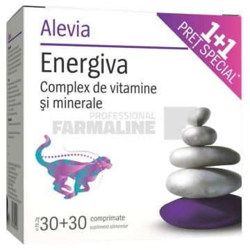 Alevia Pachet Energiva 30 comprimate 1 + 1 Cadou