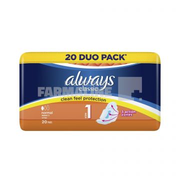 Always Classic Normal Duo Absorbante 20 bucati