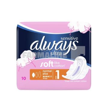 Always Sensitive Ultra Normal Plus Absorbante 10 bucati