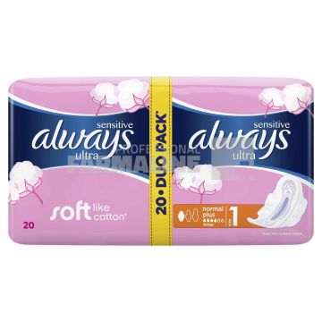 Always Sensitive Ultra Plus Duo Normal Absorbante 20 bucati