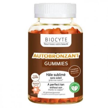 Autobronzant Gummies, 60 jeleuri, Biocyte