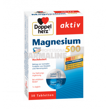 Doppelherz Aktiv Magneziu 500 mg 30 comprimate