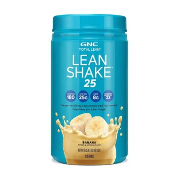 Gnc Total Lean Lean Shake 25, Shake Proteic, Cu Aroma De Banana, 832 G