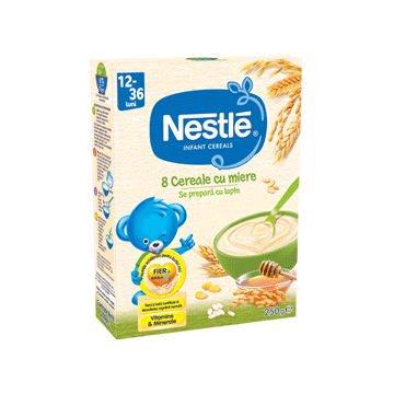 Nestle 8 Cereale cu Miere 12-36 luni 250 g