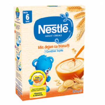 Nestle Mic dejun Cereale cu biscuiti 6+ luni 250 g