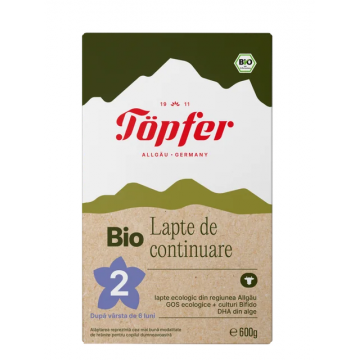 Topfer Lactana Bio 2 6+ luni 600 g