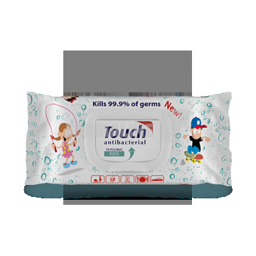 Touch Kids Servetele umede antibacteriene 70 bucati