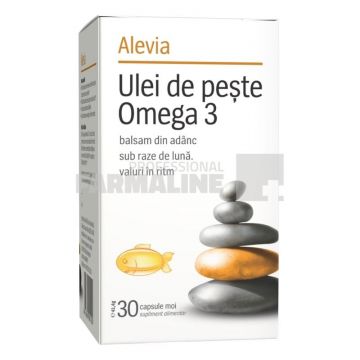 Alevia Ulei de peÈ™te Omega 3 30 capsule