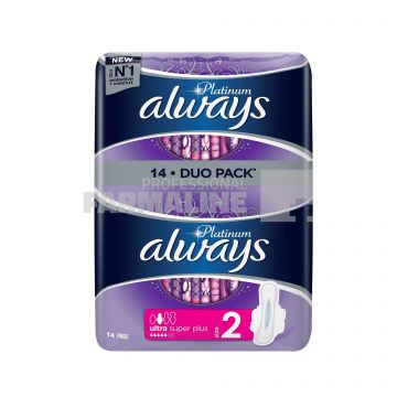 Always Platinum Super Duo Pack Absorbante Size2 14 bucati