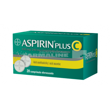 ASPIRIN PLUS C 400 mg/240 mg comprimate efervescente