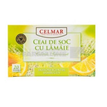 Celmar Ceai soc cu lamaie 20 plicuri