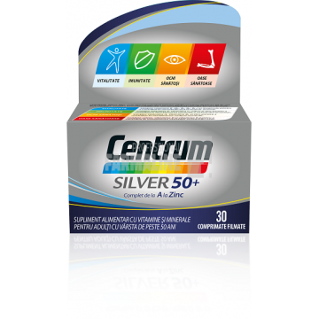 Centrum Silver 50+ de A la Zinc 30 comprimate