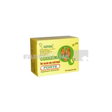 Coenzima Q10 in Ulei de catina 30 mg capsule moi