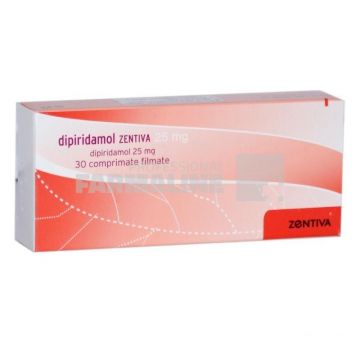 Dipiridamol Zentiva 25 mg 30 comprimate filmate
