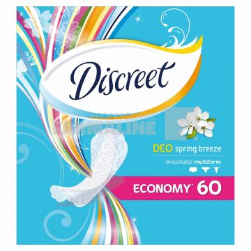 Discreet Deo Spring-breeze Multiform Absorbante zilnice 60 bucati