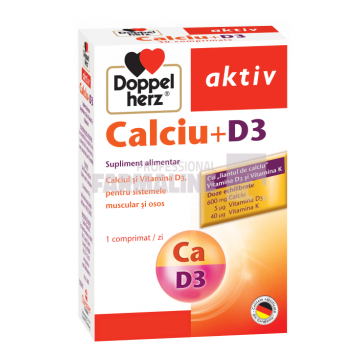 Doppelherz Aktiv Calciu + D3 30 comprimate