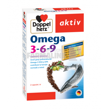 Doppelherz Aktiv Omega 3-6-9 + vitamina E 30 capsule