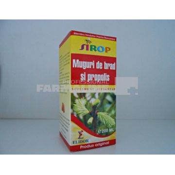 Elidor Sirop patlagina muguri de brad si propolis 200 ml