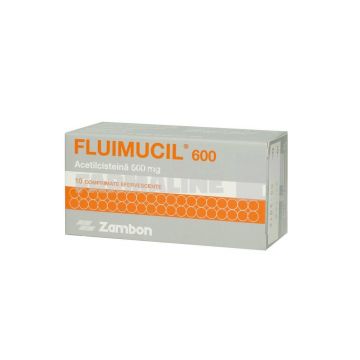 Fluimucil 600 mg 10 comprimate efervescente