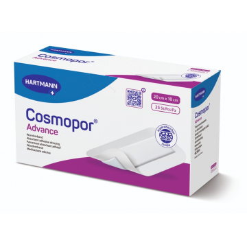Hartmann Cosmopor Advance Plasture 20 cm x 10 cm 25 bucati