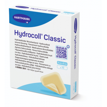 Hartmann Hydrocoll Pansament cu hidrocoloid 5 cm x 5 cm 10 bucati