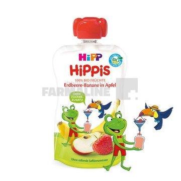 Hipp Hippis Piure Mar, Banana si Capsuni 12+ luni 100 g