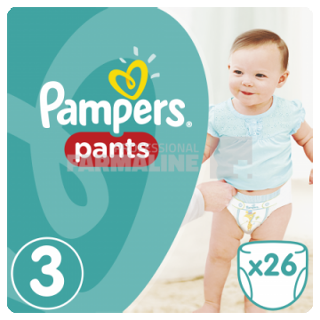 Pampers Pants Scutece nr.3 6-11 kg 26 bucati