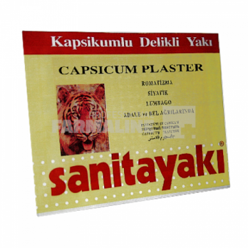 Sanitayaki Plasture antireumatic cu ardei 12 cm x 18 cm