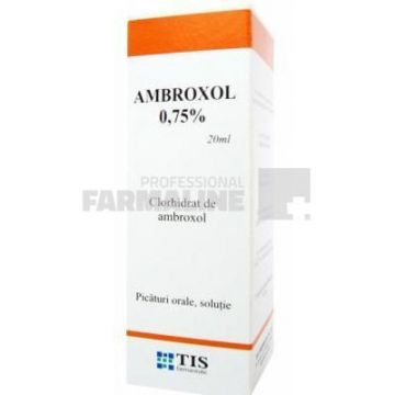 Tis Ambroxol 0.75 % Solutie orala 20 ml