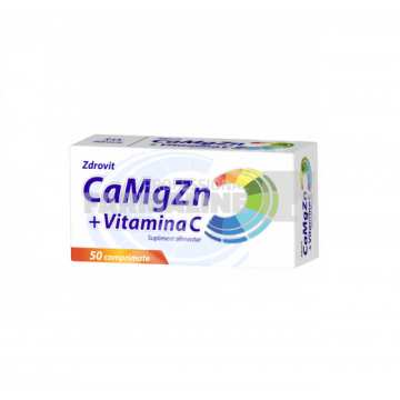 Zdrovit CaMgZn + Vitamina C 50 comprimate