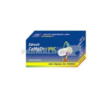 Zdrovit CaMgZn + Vitamina C 60 comprimate